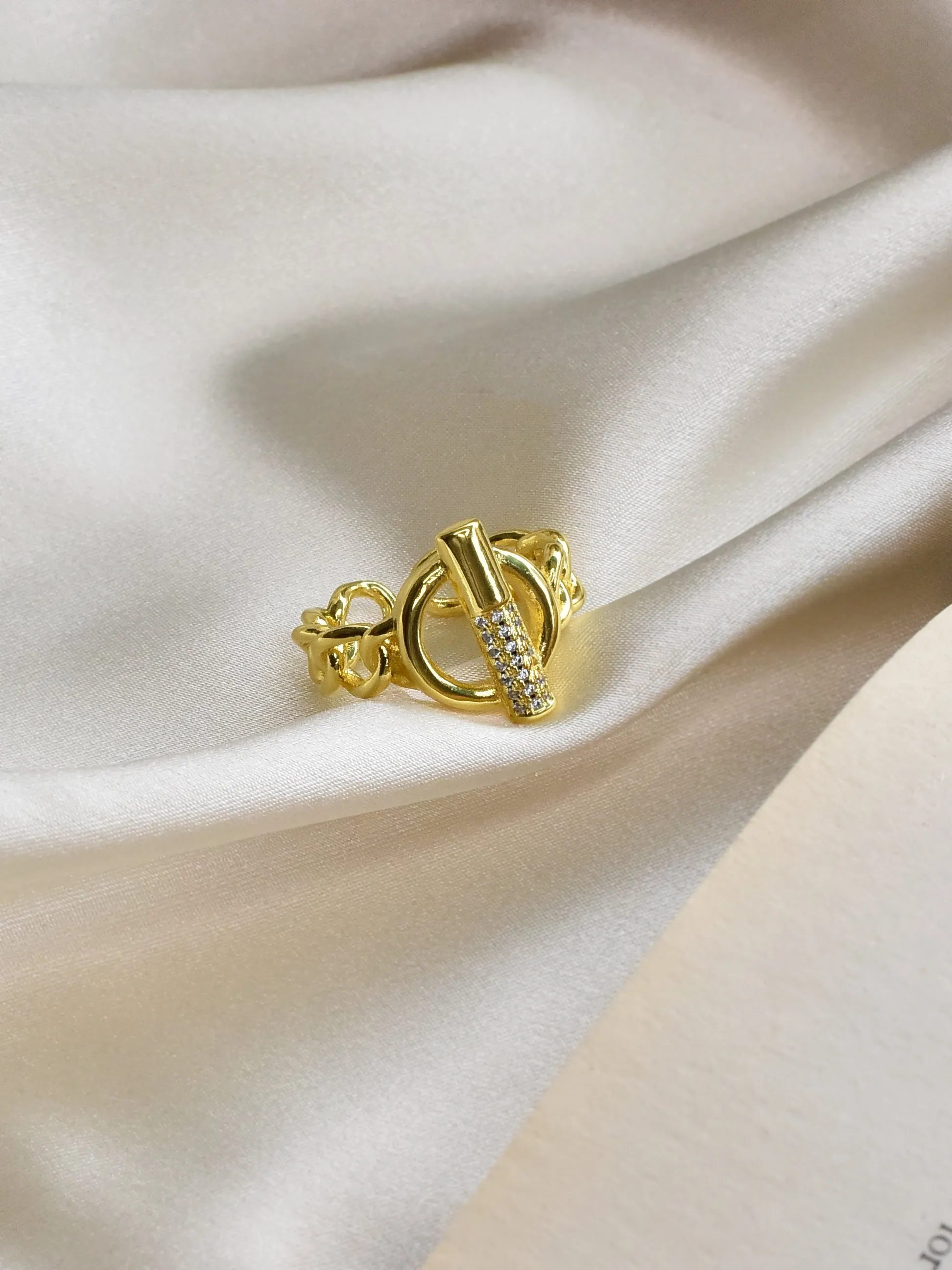 22K Gold Plated Statement Ring