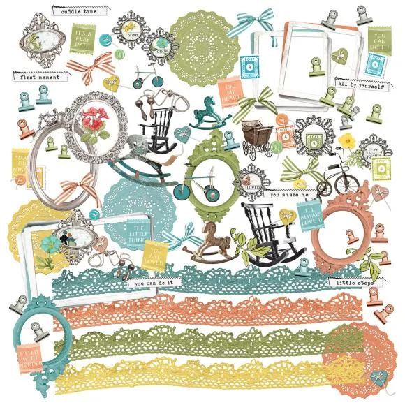 49 And Market Laser Cut Elements - Toddler Time