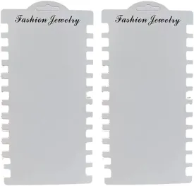 50Pcs Jewelry Display Hanging Cards Bracelet Necklace Hair Tie Display Cards Jewelry Bracelets Packaging Cards Accessories for Selling Bracelets Necklace Pendant Hair Ornaments Showing Tags, White