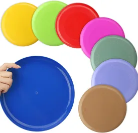 8 Inch Flying Disc, Large Beach Flying Ring Toy Kit for Pool Playground Toy, Outdoor Sport Game Gift Set for Kids Boys Girls Beach Garden Backyard Pack 8 PCS