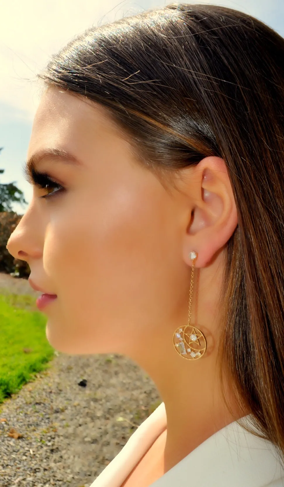 Absolute Star Gazer Drop Earrings - Gold