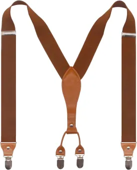 Adjustable Elastic X Back Style Suspenders for Men's and Women's With Strong Metal Clips
