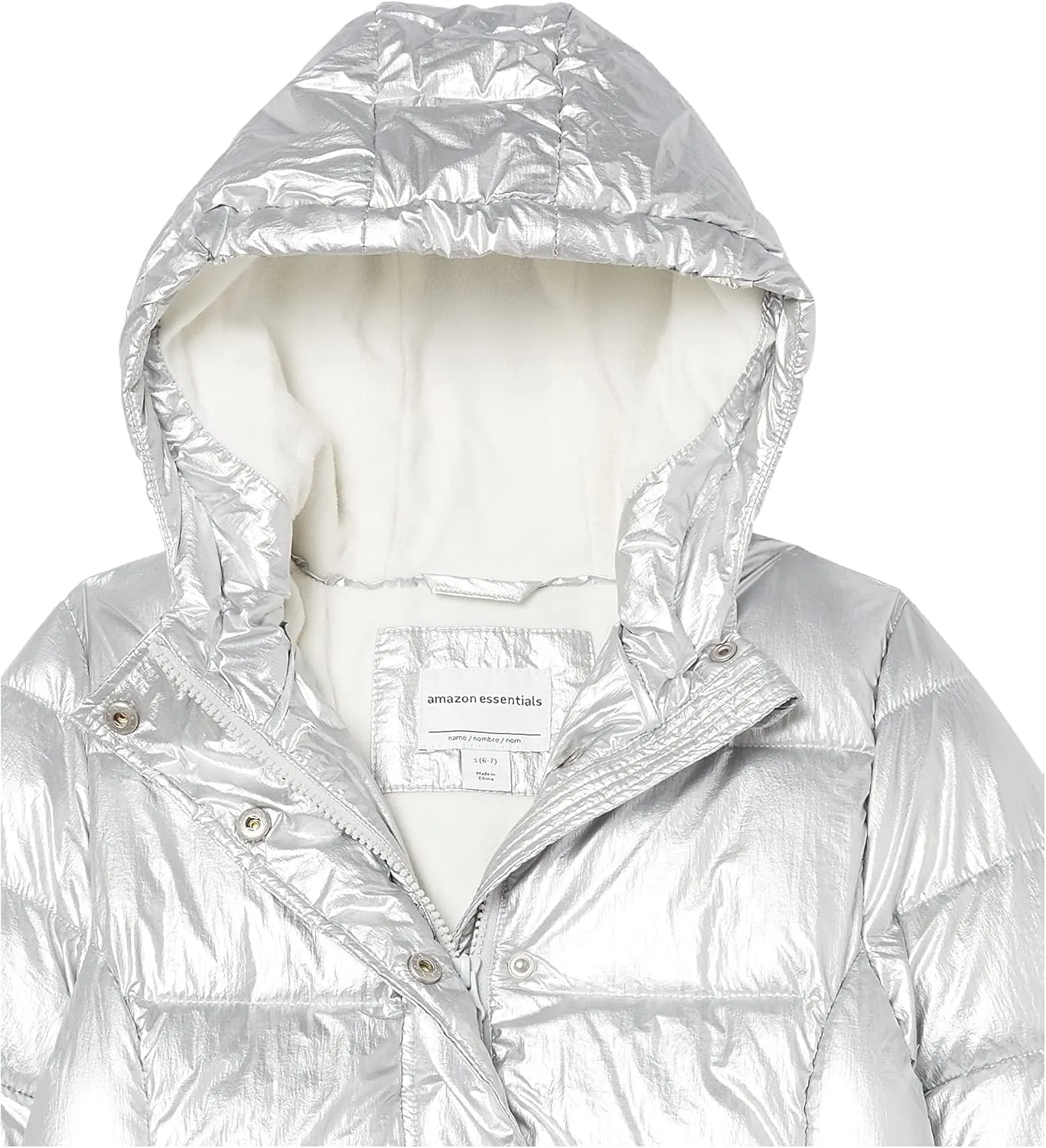 Amazon Essentials Girls and Toddlers' Heavyweight Hooded Puffer Coat, Water-Resistant