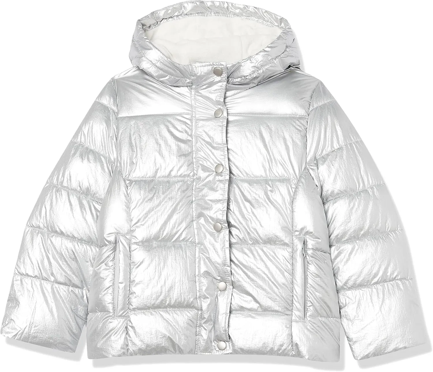 Amazon Essentials Girls and Toddlers' Heavyweight Hooded Puffer Coat, Water-Resistant