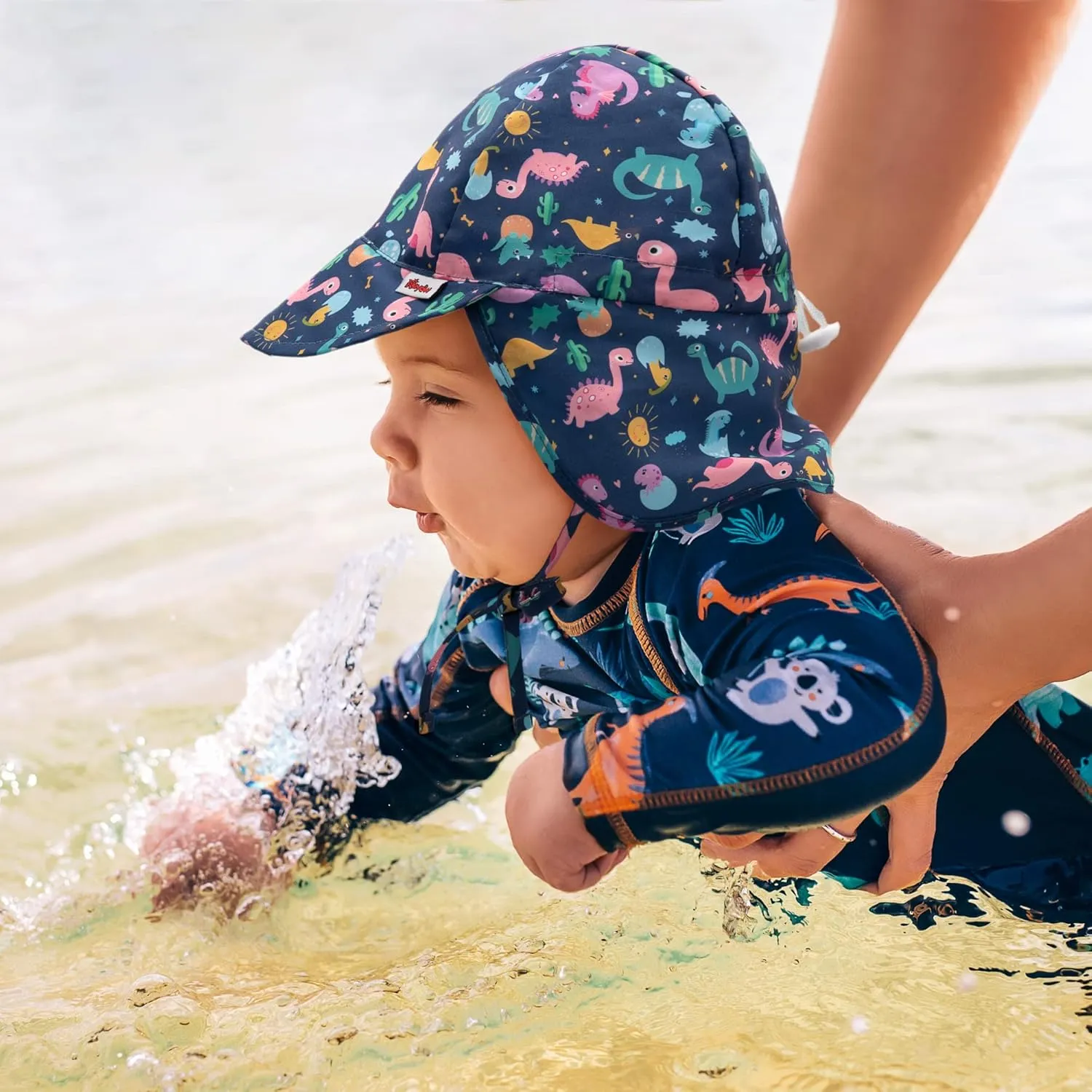 Baby Sun Hat UPF 50  Uv Ray Sun Protection Infant Summer Swim Hat with Neck Flap Toddler Hats for Boys Girls