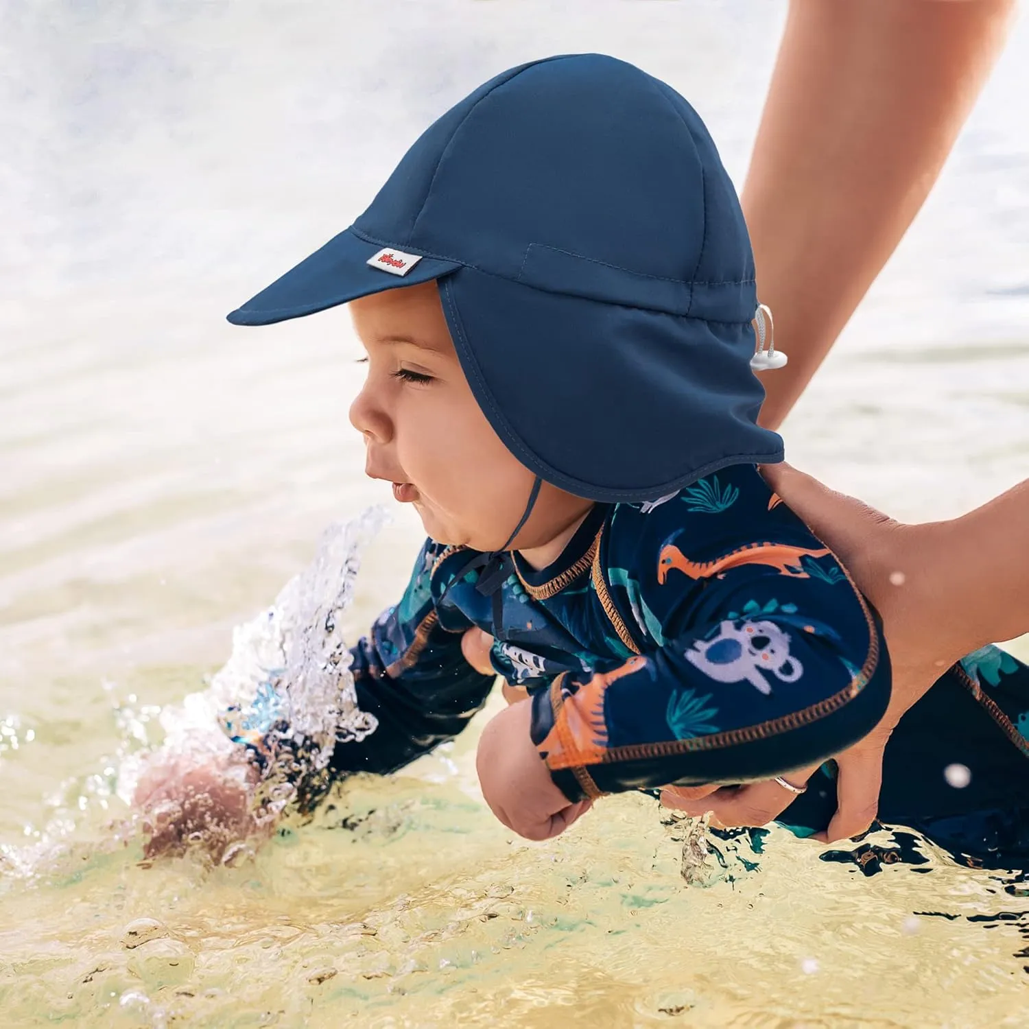 Baby Sun Hat UPF 50  Uv Ray Sun Protection Infant Summer Swim Hat with Neck Flap Toddler Hats for Boys Girls