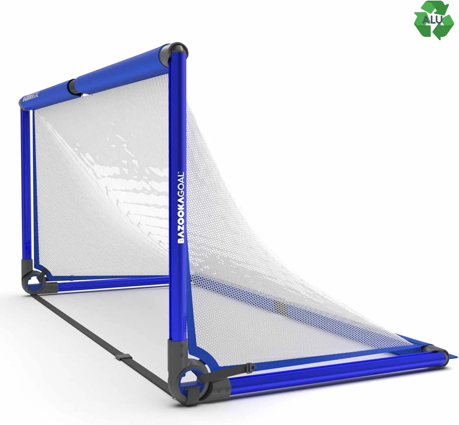 BazookaGoal Original Solid Frame Pop Up Goal - Folding Mini Soccer Goal for Kids and Adults - Portable Goal Post - Easy to Set-up & Steady