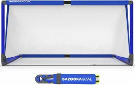 BazookaGoal Original Solid Frame Pop Up Goal - Folding Mini Soccer Goal for Kids and Adults - Portable Goal Post - Easy to Set-up & Steady