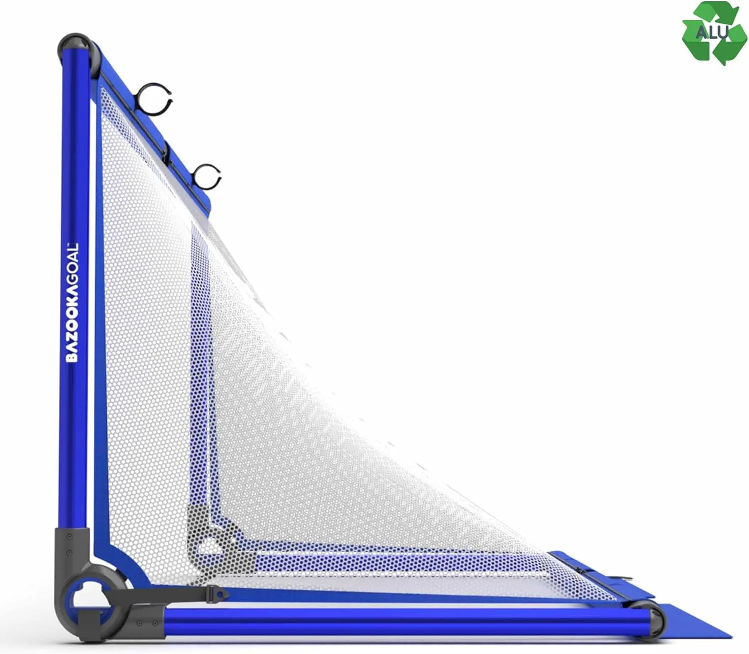 BazookaGoal Original Solid Frame Pop Up Goal - Folding Mini Soccer Goal for Kids and Adults - Portable Goal Post - Easy to Set-up & Steady
