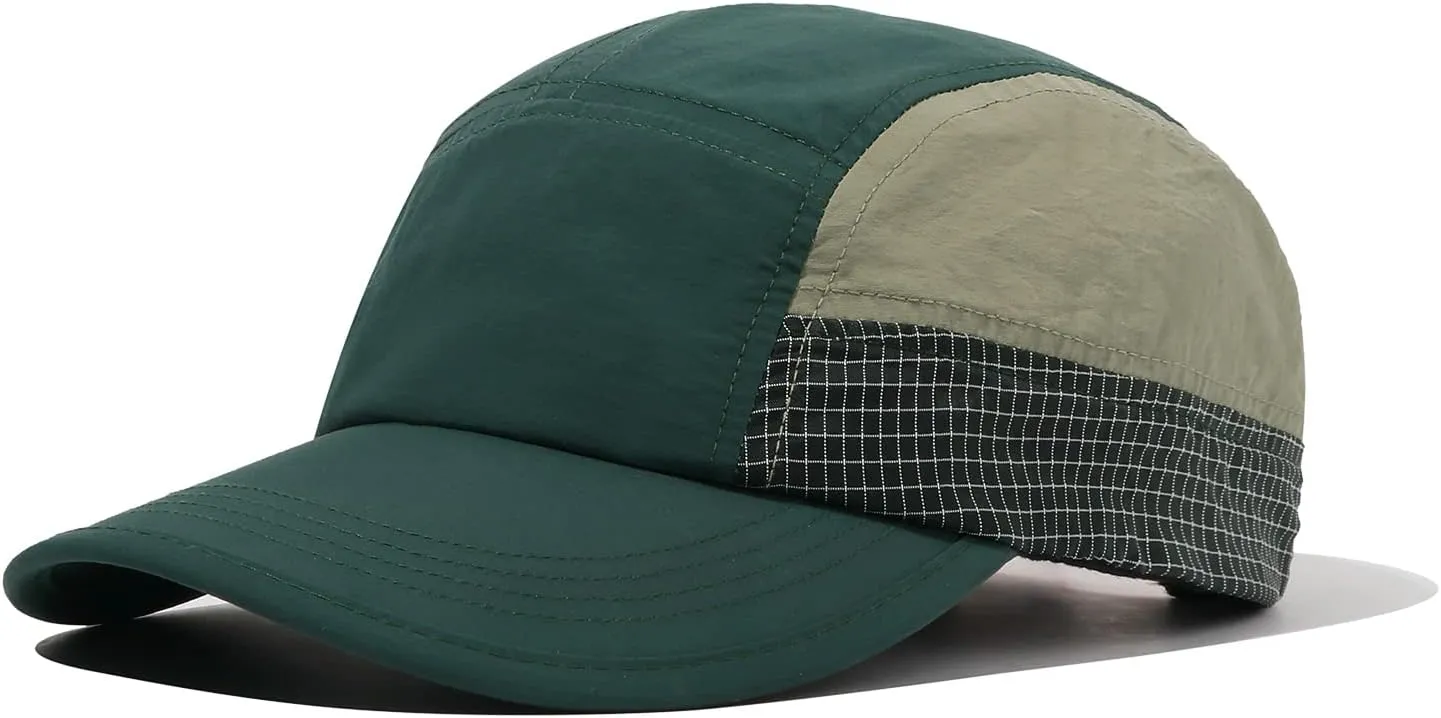 Clakllie Lightweight 5 Panel Baseball Cap Quick Dry Cap Dad Hats Waterproof Unstructured Soft Sun Hats Sports Tennis Golf Hat