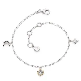 Céleste Golden Petite Charm Figaro Bracelet