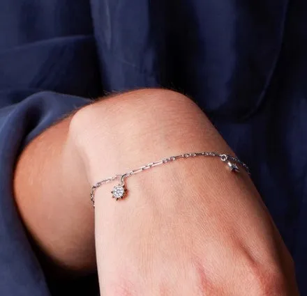 Céleste Golden Petite Charm Figaro Bracelet