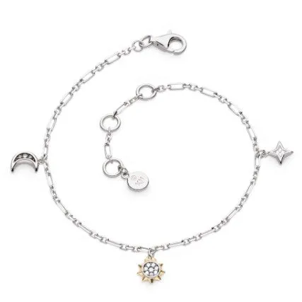 Céleste Golden Petite Charm Figaro Bracelet