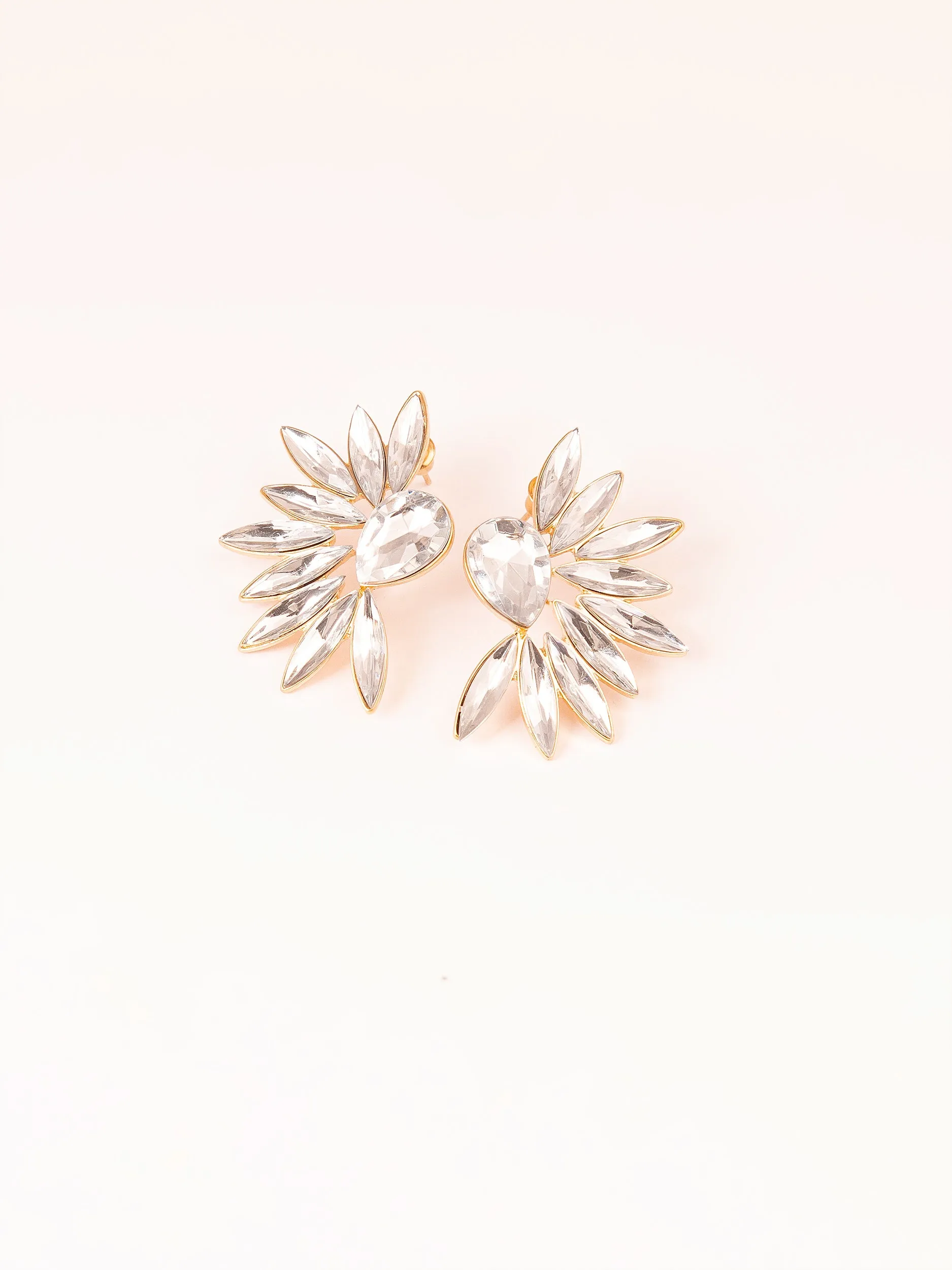 Crystal Floral Earrings