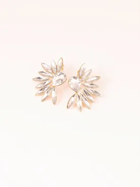 Crystal Floral Earrings