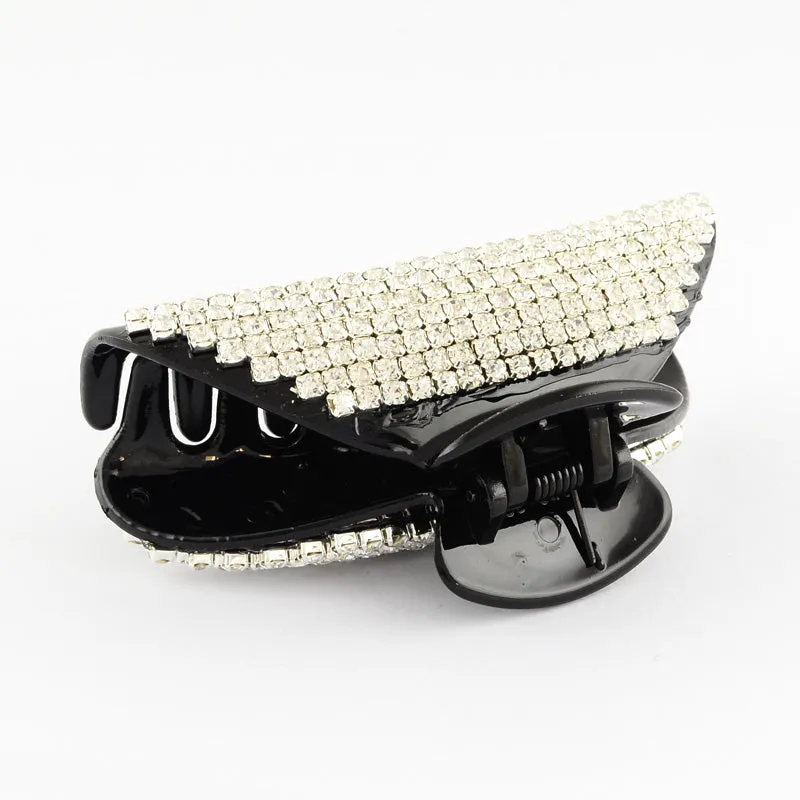 Diamante Hair Claw Clip Moon