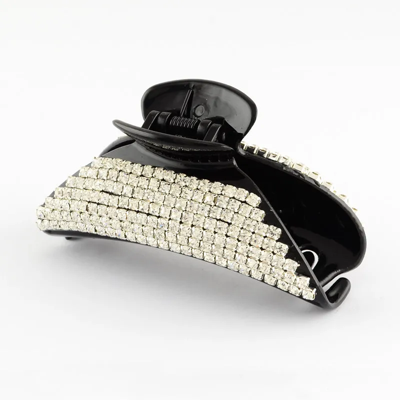 Diamante Hair Claw Clip Moon