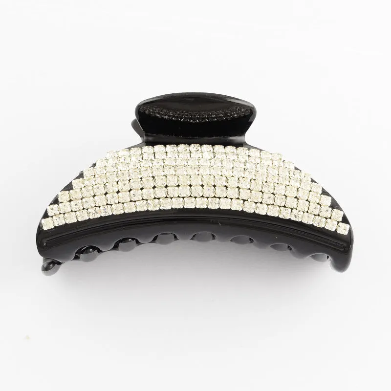 Diamante Hair Claw Clip Moon