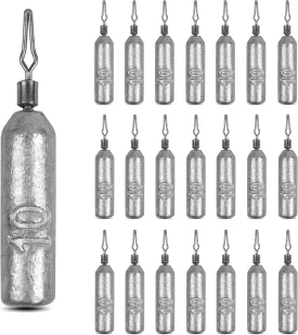 Drop Shot Fishing Weights Pencil Sinkers Weights,No Snag Fishing Weights No Snag Skinny Sinkers Weight for Bass Saltwater Freshwater Fishing, 1/8oz 3/16oz 1/4oz 3/8oz 1/2oz 3/4oz