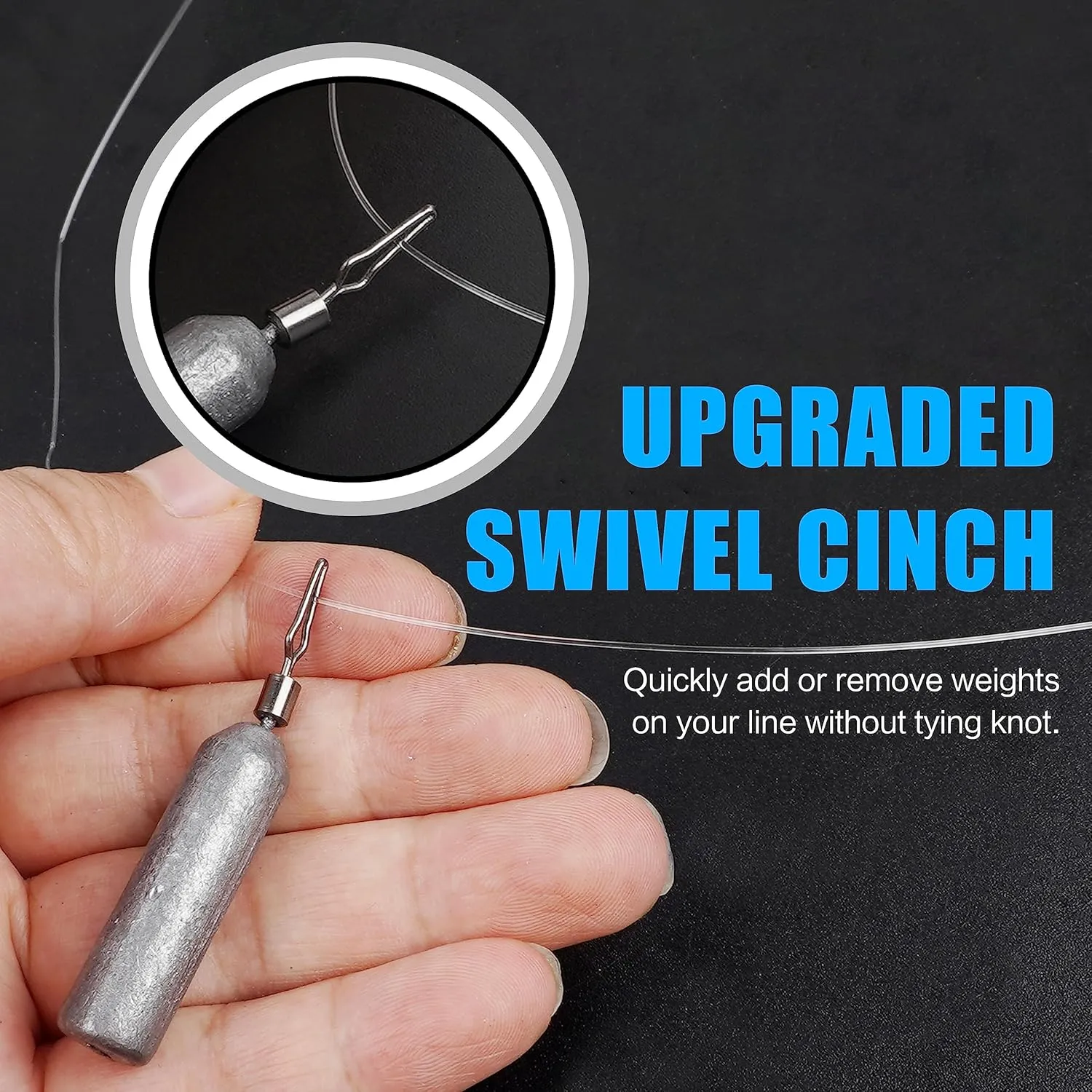 Drop Shot Fishing Weights Pencil Sinkers Weights,No Snag Fishing Weights No Snag Skinny Sinkers Weight for Bass Saltwater Freshwater Fishing, 1/8oz 3/16oz 1/4oz 3/8oz 1/2oz 3/4oz