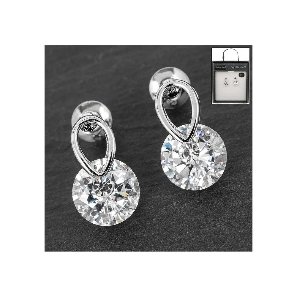 Equilibrium Crystal Drop Earrings