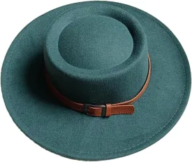 Fedora Bump Flat Top Fedora Men Women Panama Top Hat Fedora Belt Big Hat Church Hat Party Hat