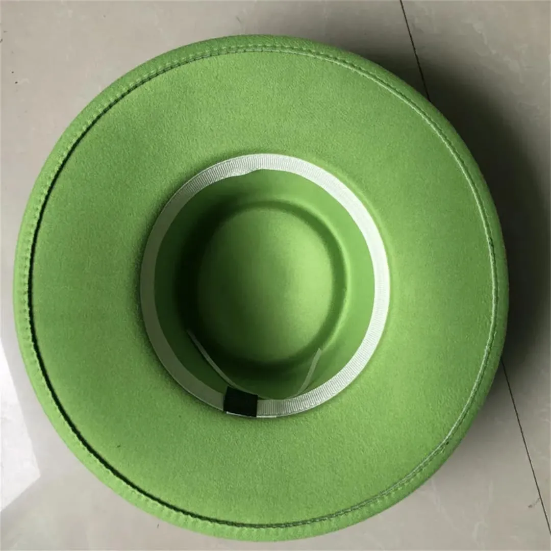 Fedora Bump Flat Top Fedora Men Women Panama Top Hat Fedora Belt Big Hat Church Hat Party Hat