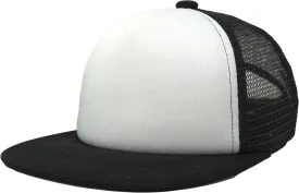 Funky Junque Kids Baseball Hat Girl Boy Toddler Infant Flat Brim Trucker Hat Youth Sun Beach Cap Summer Mesh