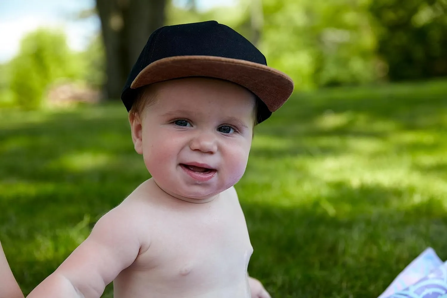 Funky Junque Kids Baseball Hat Girl Boy Toddler Infant Flat Brim Trucker Hat Youth Sun Beach Cap Summer Mesh