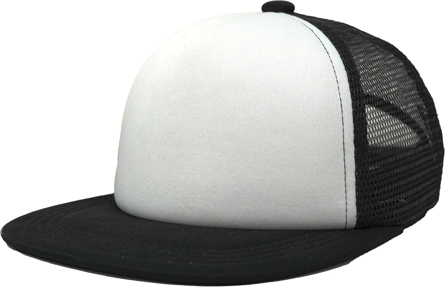 Funky Junque Kids Baseball Hat Girl Boy Toddler Infant Flat Brim Trucker Hat Youth Sun Beach Cap Summer Mesh