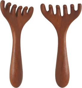 Head Massager Scalp 2 Pack, Protable Head Scratcher Massager for Relaxation & Stress Reduction, Scalp Wood Comb Gift for Mother, Sister and Lover