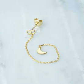 Infinity & Moon Threader Earrings