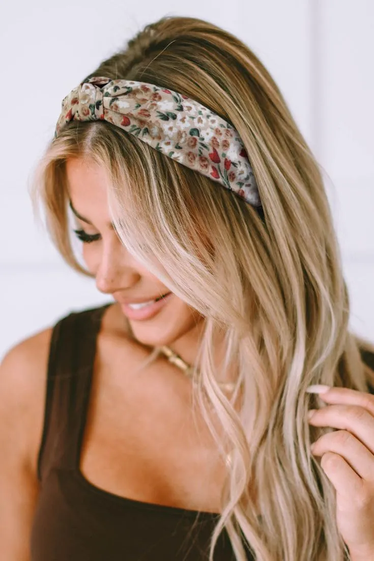 Knotted Headbands for Women Boho Womens Headbands Fashion, Top Knot Head Band for Girls Wide Knot Headband Trendy Hairband Hair Accessories
