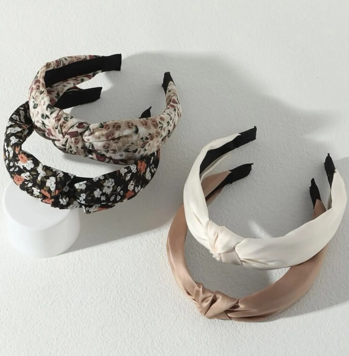 Knotted Headbands for Women Boho Womens Headbands Fashion, Top Knot Head Band for Girls Wide Knot Headband Trendy Hairband Hair Accessories