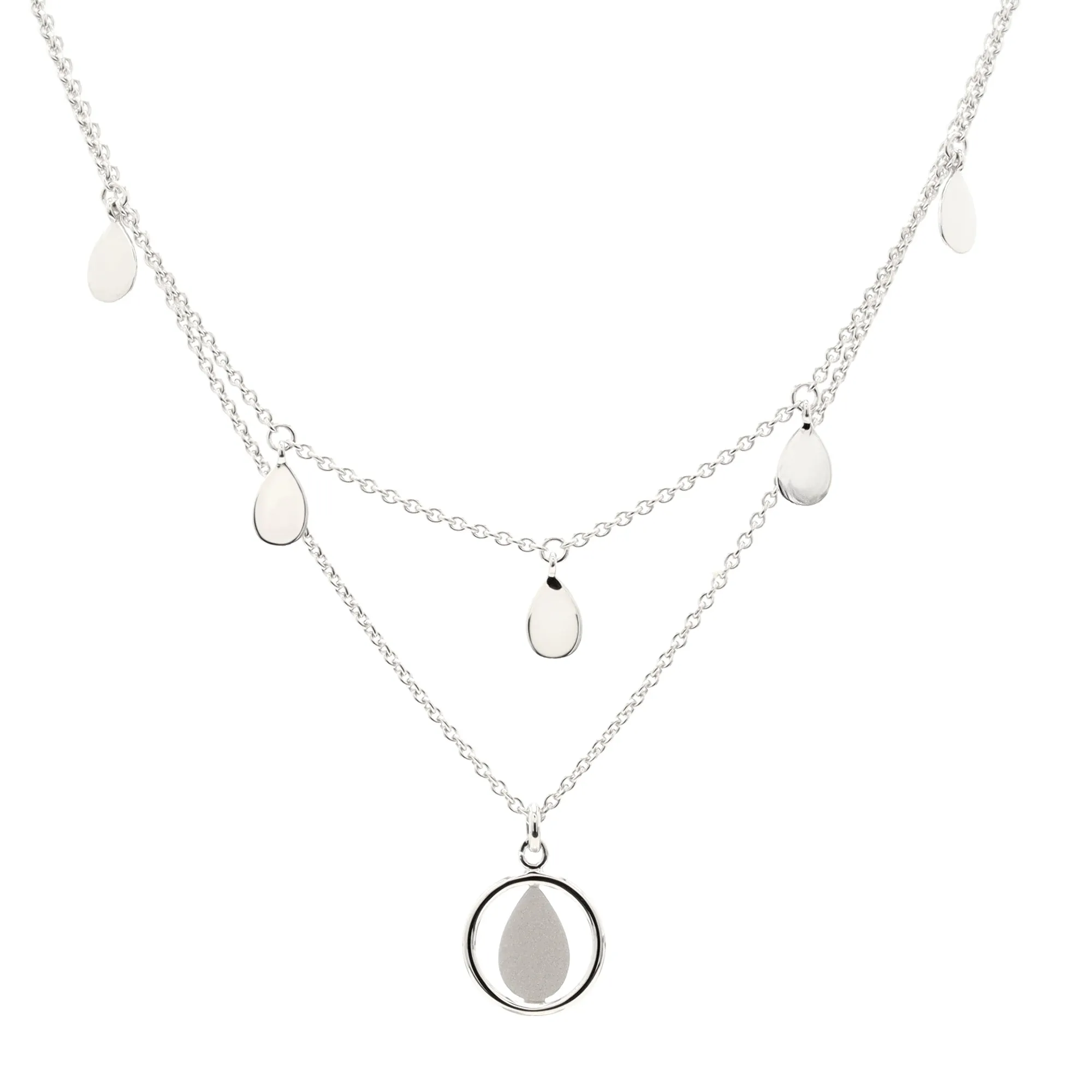 Layered Silver Necklace