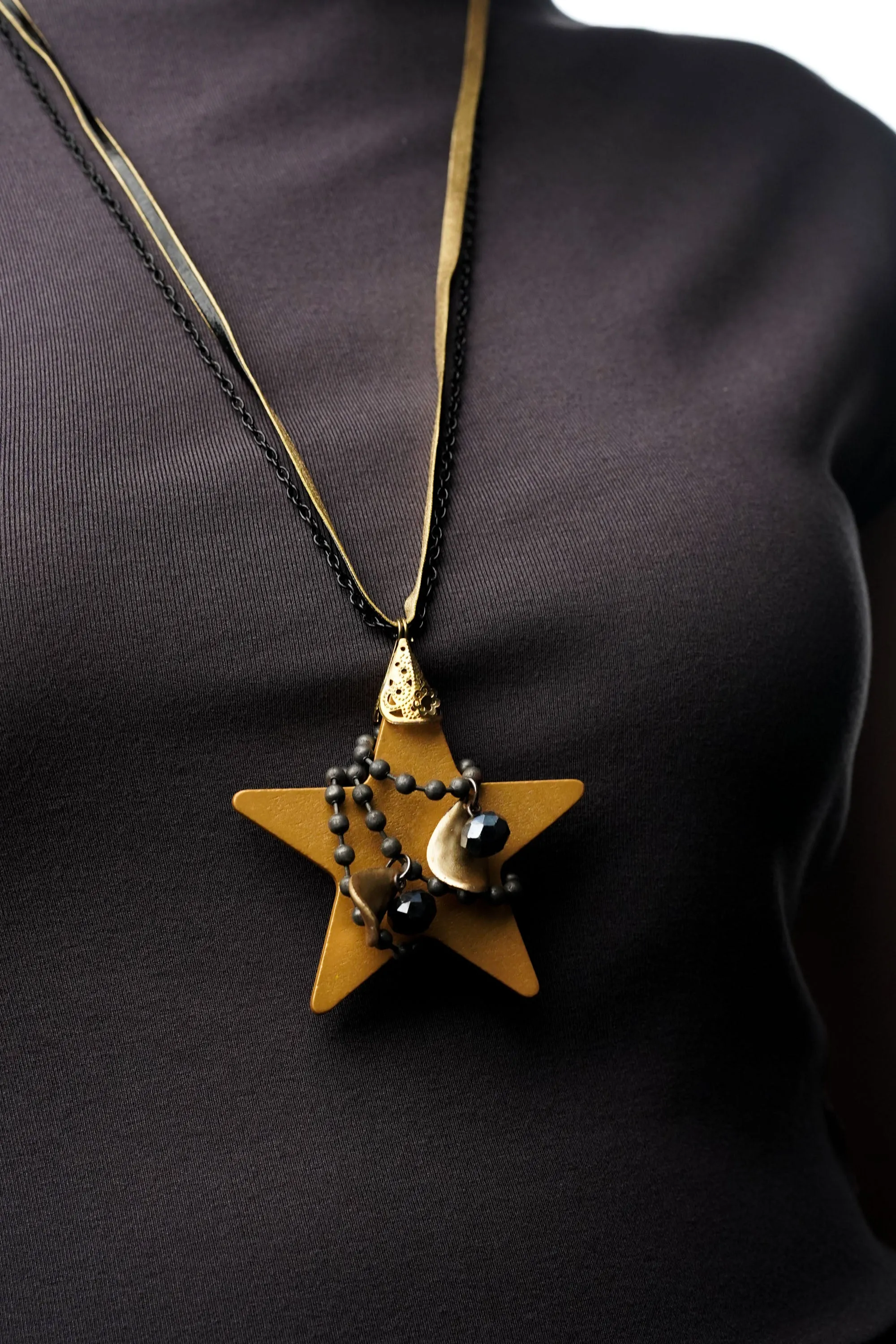 Layered Star Chain Neckpiece