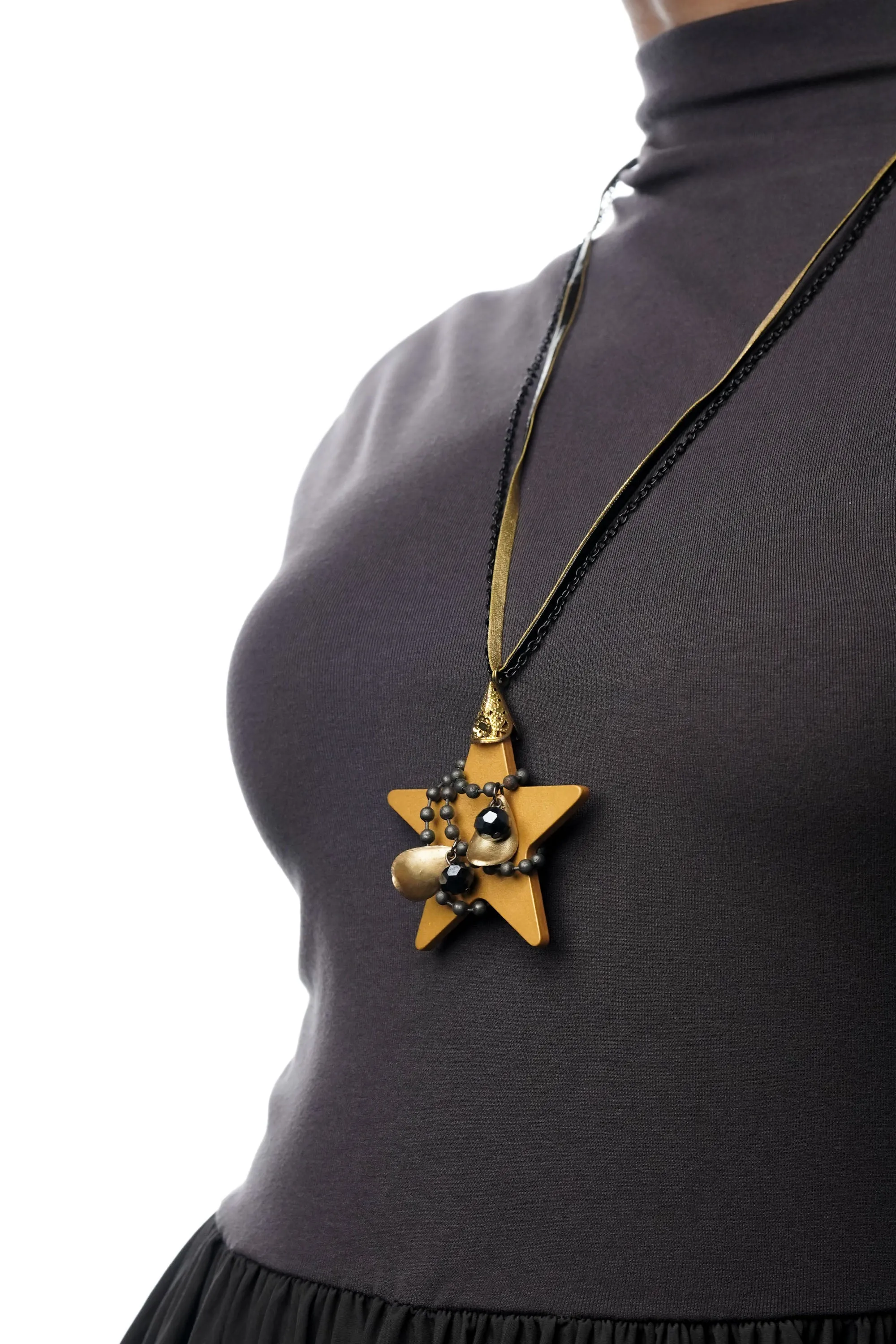 Layered Star Chain Neckpiece