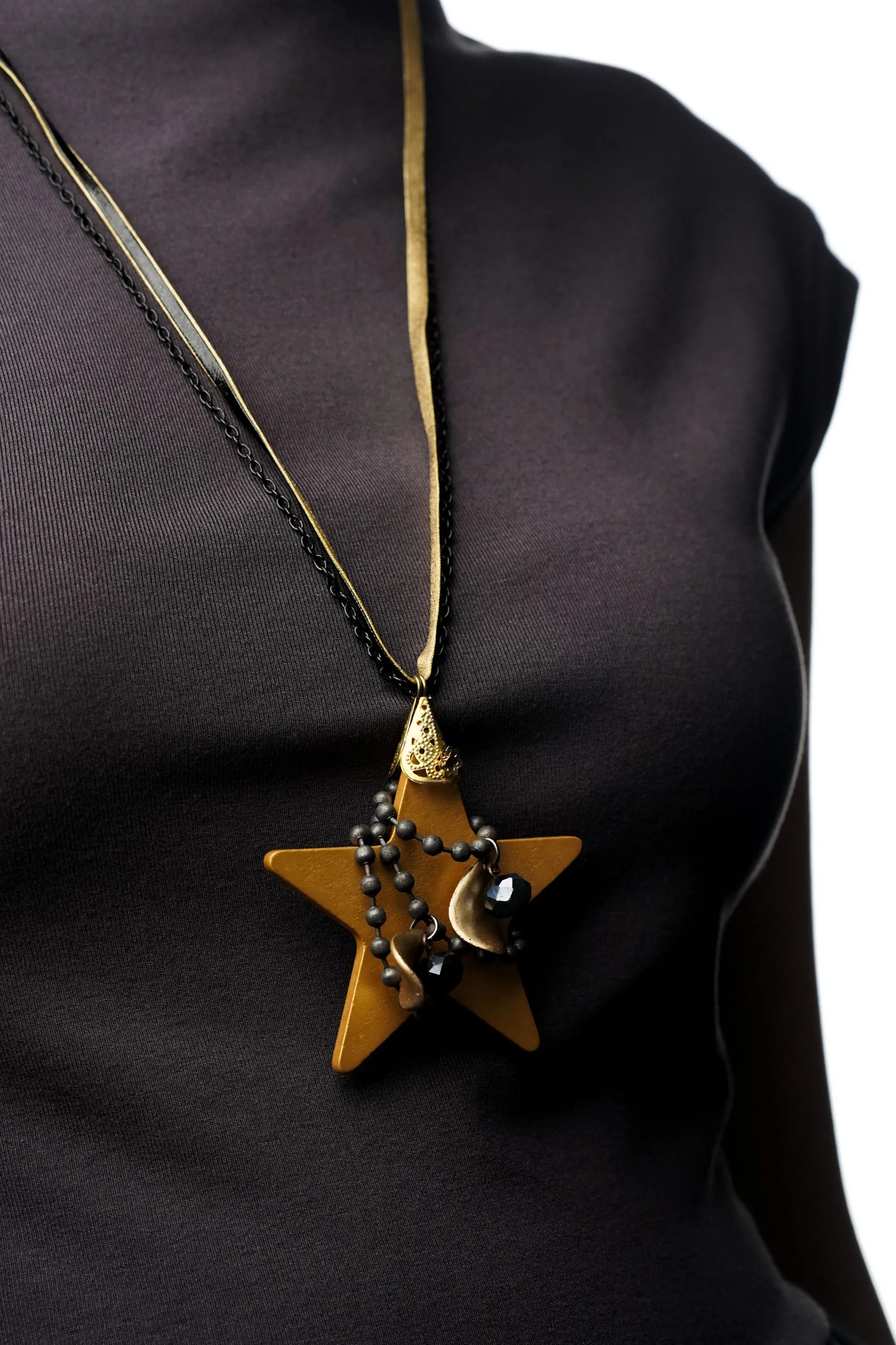 Layered Star Chain Neckpiece