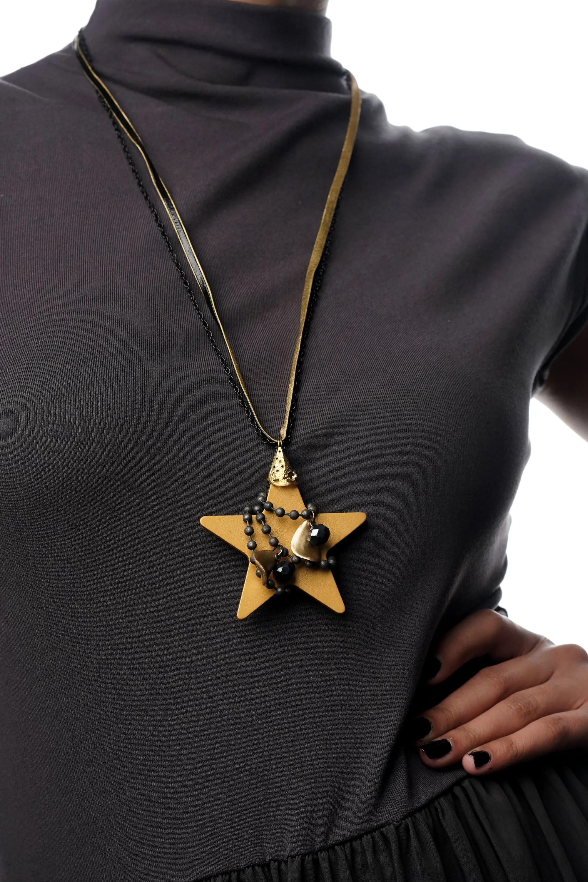 Layered Star Chain Neckpiece