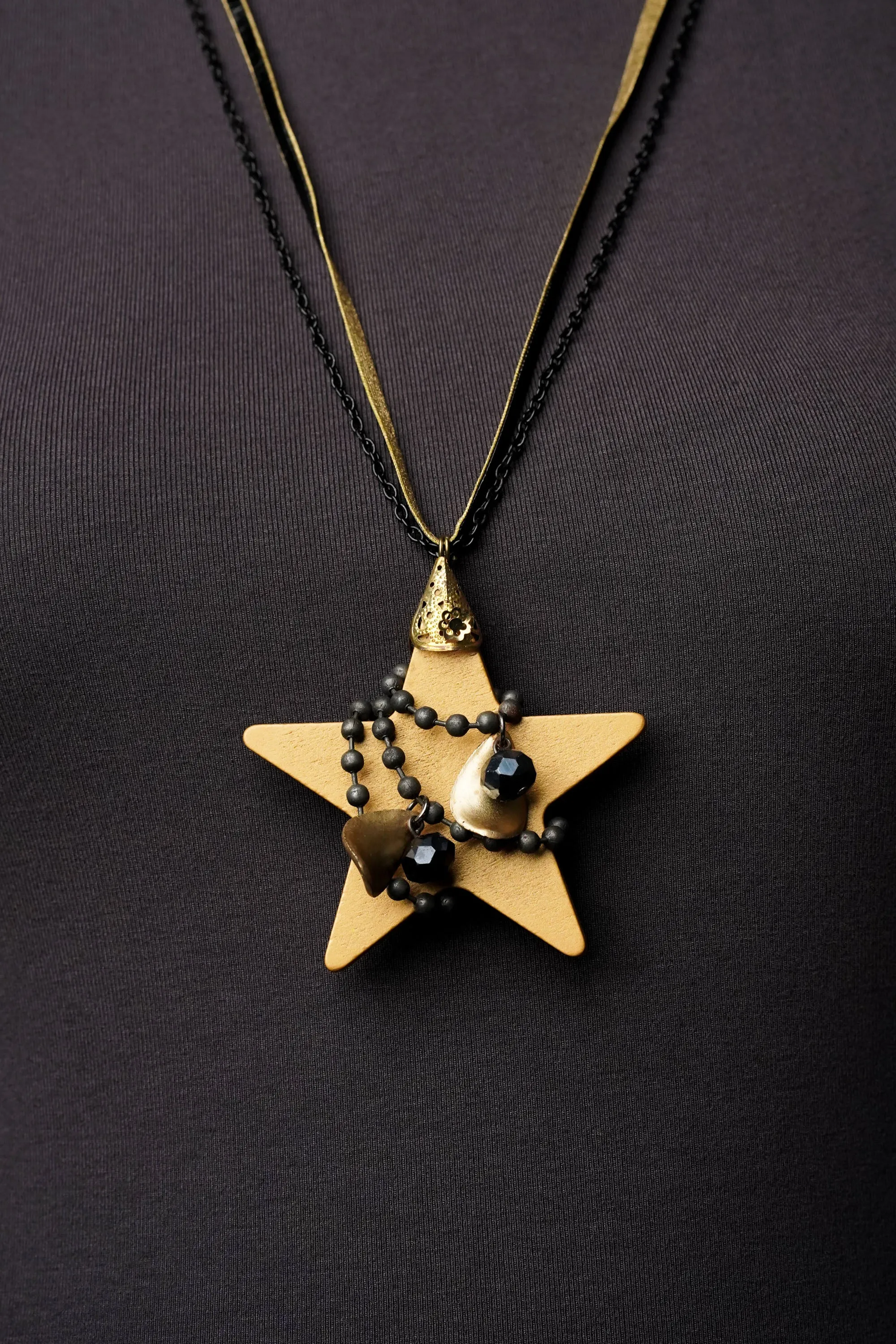 Layered Star Chain Neckpiece
