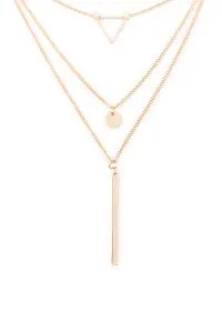 Long Three Tier Layered Necklace