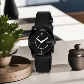 LOREM Analog Black Dial Women's Watch - LR253