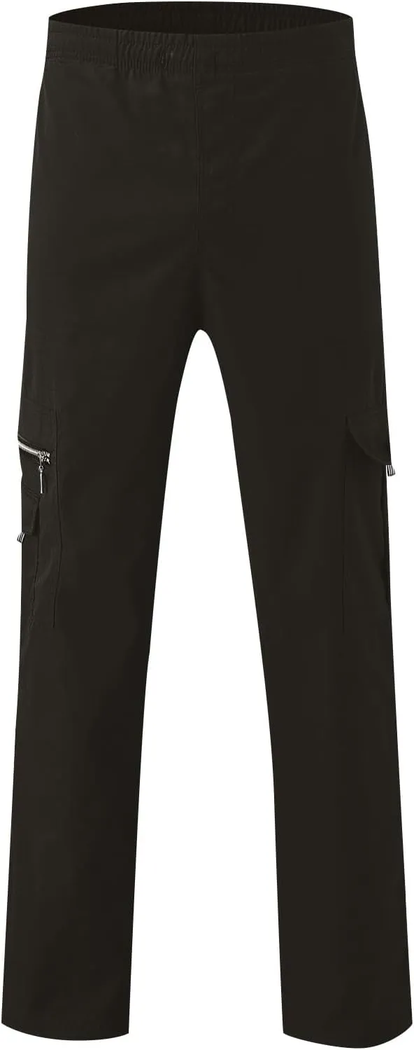 Men's Casual Cargo Sweatpants Waist Drawstring Joggers Hiking Tactical Pants for Men with Pockets Work Outdoor