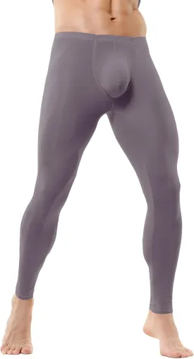 Mens Thermal Underwear Bottoms Activewear Leggings Long Johns Underpants Activewear Yoga Pants