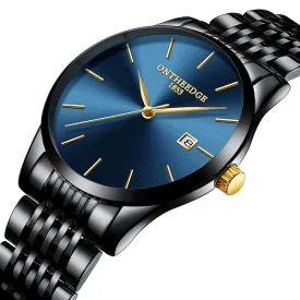 Men's Ultra-Thin Luxury Analog Quartz Watch w/Calendar