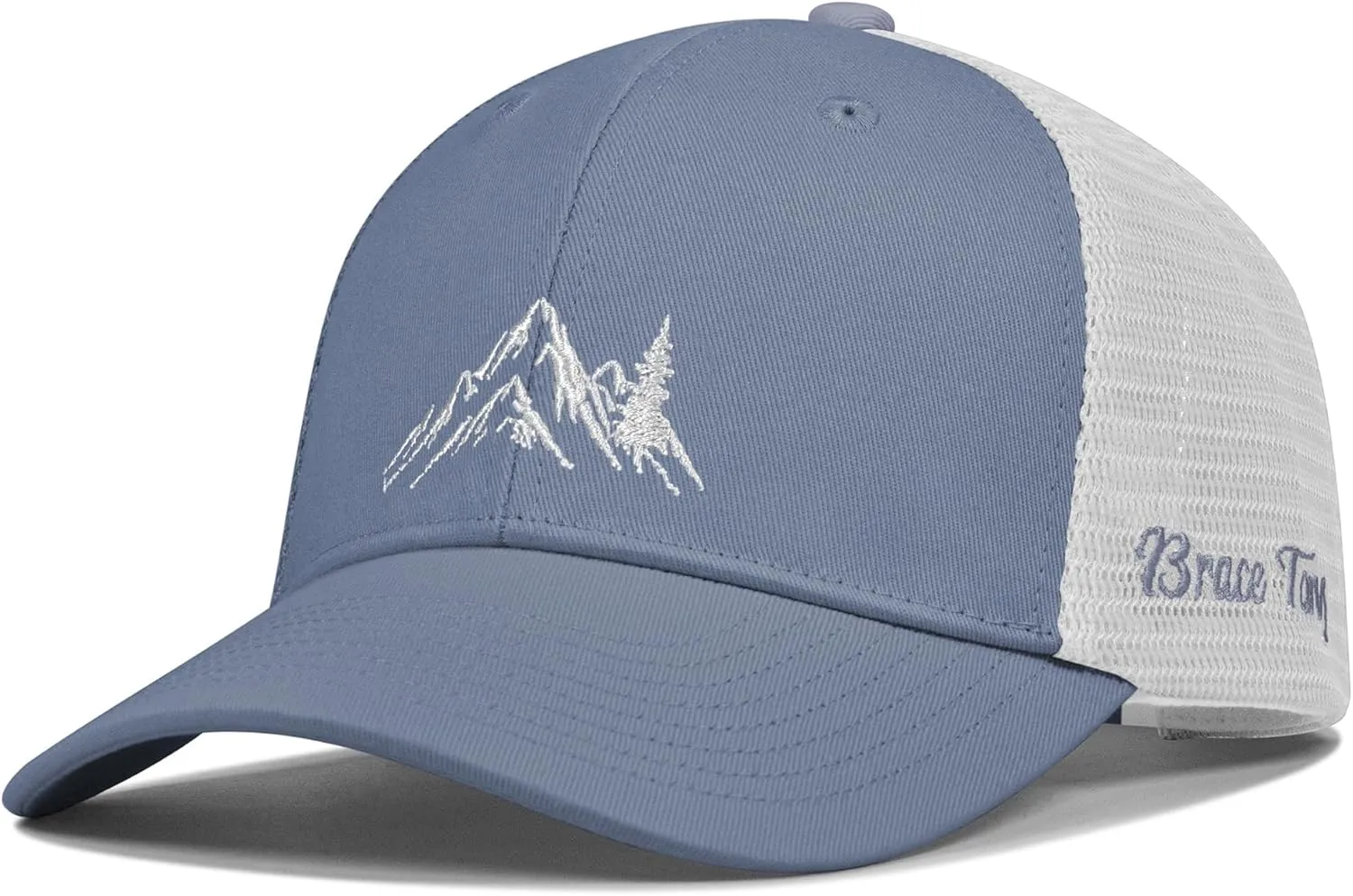 Mountain Trucker Hat for Men Women, Outdoor Gifts Cap for Summer Winter