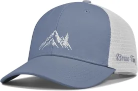 Mountain Trucker Hat for Men Women, Outdoor Gifts Cap for Summer Winter