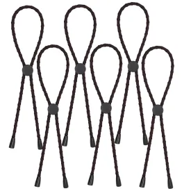 NEW Adjustable Headband Hair Tie for Thick, Natural & Curly Hair - Adjustable Sizing for Afro Puff Ponytail, Bun, High Puff and Updos (A-1 Count (Pack of 6))