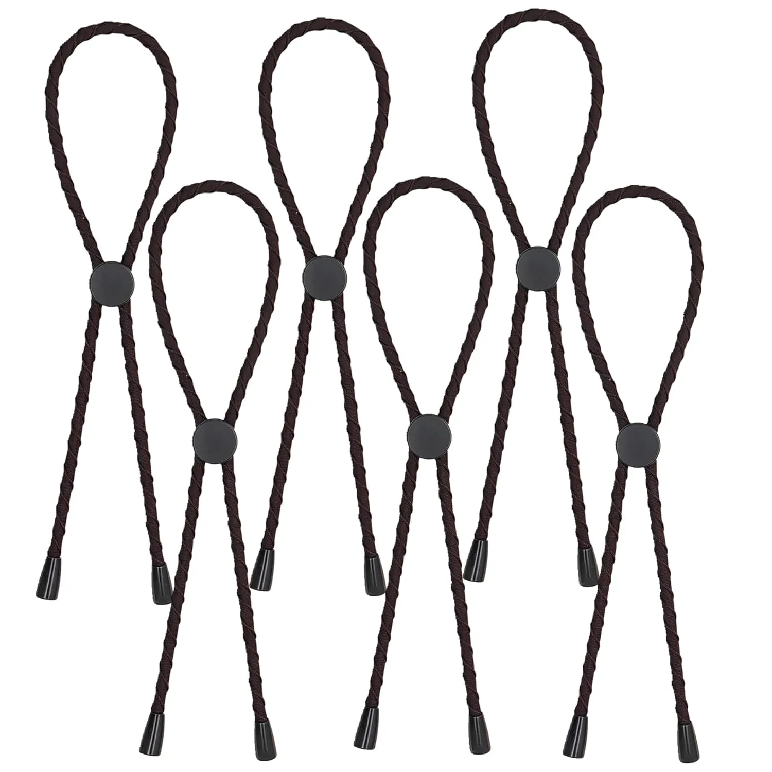 NEW Adjustable Headband Hair Tie for Thick, Natural & Curly Hair - Adjustable Sizing for Afro Puff Ponytail, Bun, High Puff and Updos (A-1 Count (Pack of 6))