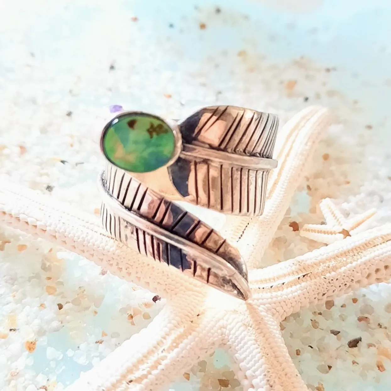 PAUA SHELL - ADJUSTABLE 925 RING